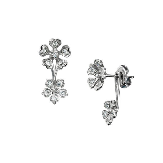 Fanuly Bloom Diamond Floral Earrings