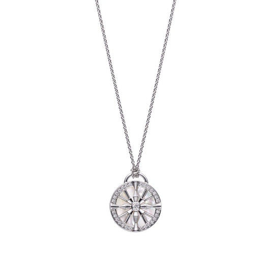 LUCKY ARROWS Mother of Pearl and Diamond Pendant