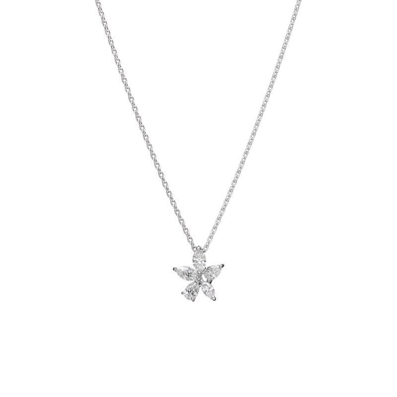 Diamond Pendant In Silver