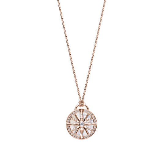 LUCKY ARROWS Mother of Pearl Pendant In Pink