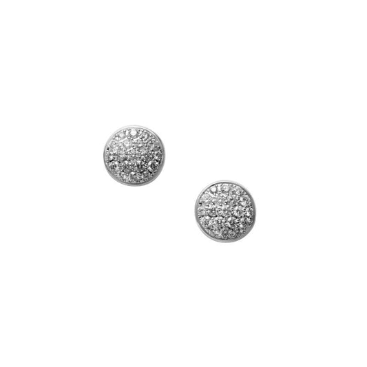 Diamond Circle Earrings
