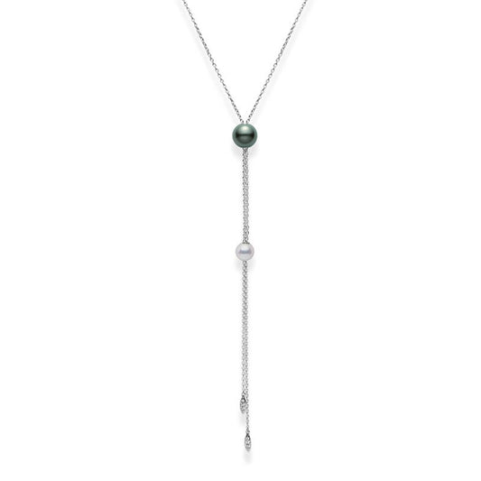 Pearls in Motion Multi-Pearl Pendant in Silver