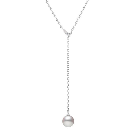 Zhuji Cultured Pearl Drop Pendant In Silver
