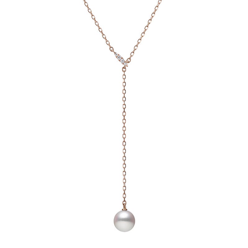 Zhuji Cultured Pearl Drop Pendant in Pink