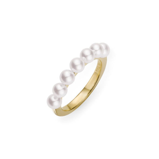 Zhuji Cultured Pearl Ring in Yellow