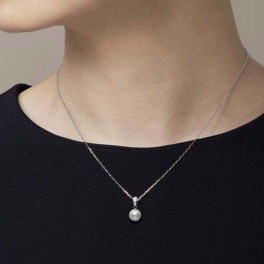 Zhuji Cultured Pearl Pendant in Silver