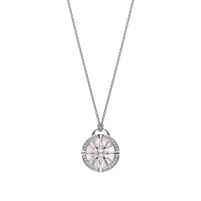 LUCKY ARROWS Akoya Cultured Pearl Pendant Silver