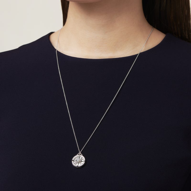 LUCKY ARROWS Akoya Cultured Pearl Pendant Silver