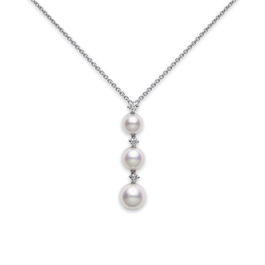 Three Pearl Zhuji Cultured Pearl Pendant