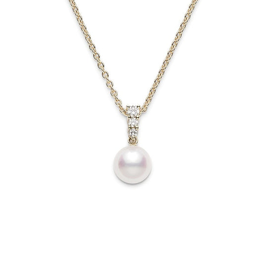 Morning Dew Zhuji Cultured Pearl Pendant in Yellow