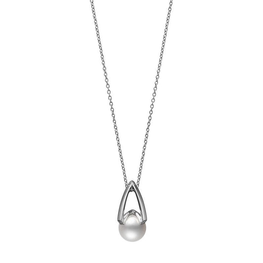 M Collection Zhuji Cultured Pearl Pendant in Silver