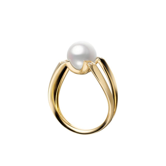 M Collection Zhuji Cultured Pearl Ring in Yellow