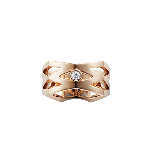 M Signature Diamond Ring in Pink