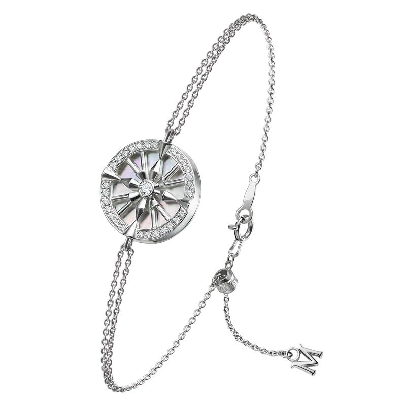 LUCKY ARROWS Mother Of Pearl and Diamond Bracelet