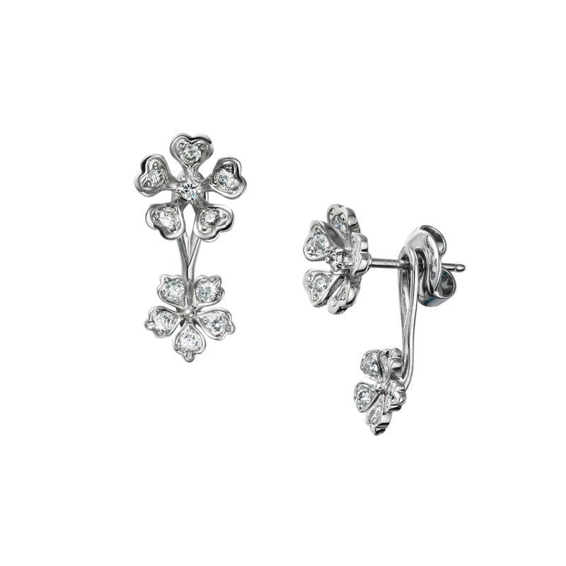 Fanuly Bloom Diamond Floral Earrings