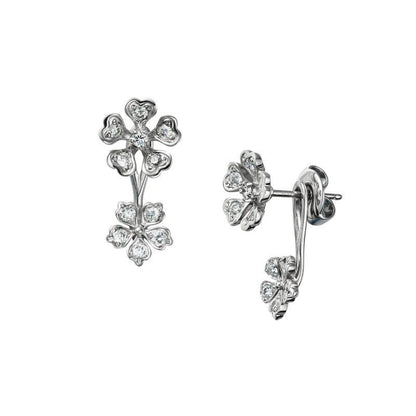 Fanuly Bloom Diamond Floral Earrings
