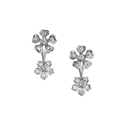 Fanuly Bloom Diamond Floral Earrings