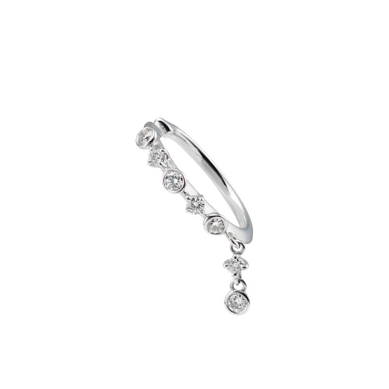 Diamond Ear Cuff in Silver