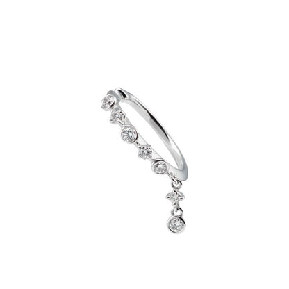 Diamond Ear Cuff in Silver