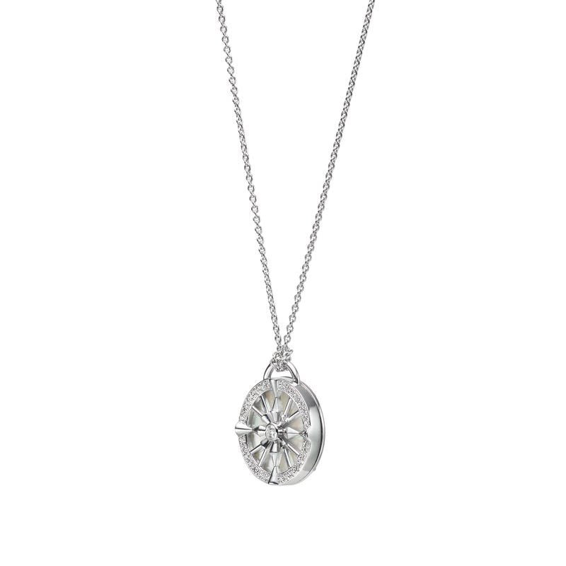 LUCKY ARROWS Mother of Pearl and Diamond Pendant