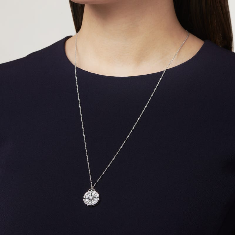 LUCKY ARROWS Mother of Pearl and Diamond Pendant