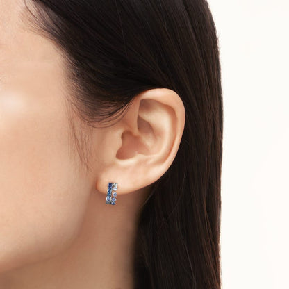 Ocean Collection Sapphire Earrings in Silver