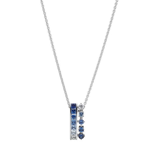 Ocean Collection Sapphire Pendant in Silver