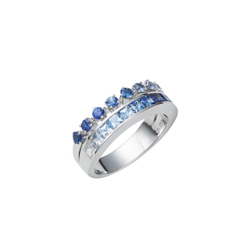 Ocean Collection Sapphire Ring in Silver