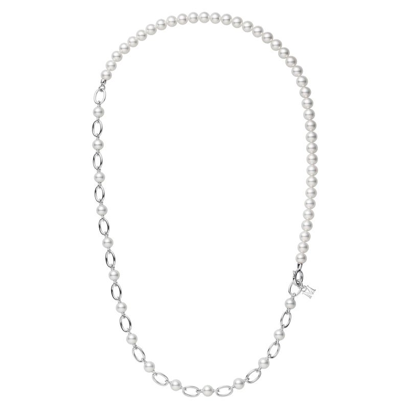 M Code Liberté Akoya Cultured Pearl Necklace