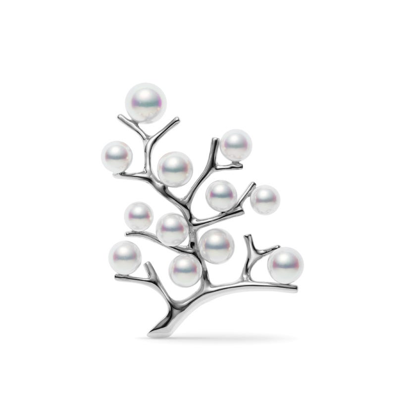 Zhuji Cultured Pearl Brooch in Silver