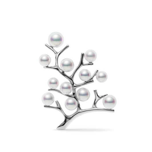 Zhuji Cultured Pearl Brooch in Silver