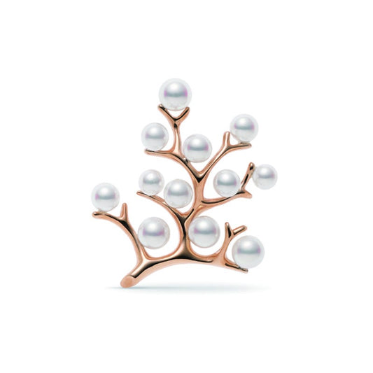 Kofuku no Ki Zhuji Cultured Pearl Brooch in Pink