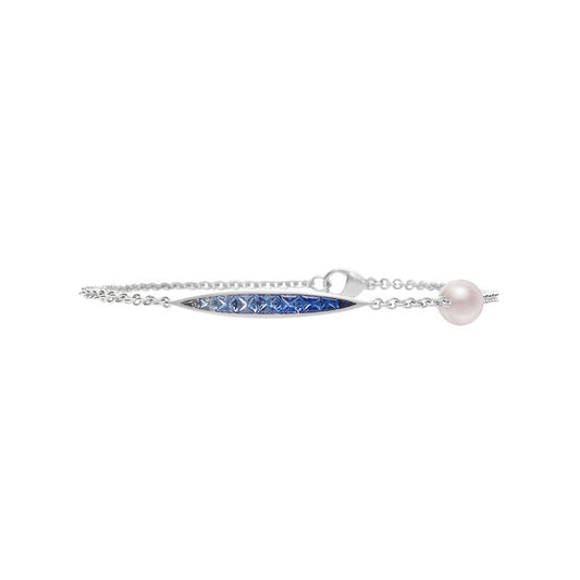 Zhuji Cultured Pearl Ocean Bracelet with Sapphire