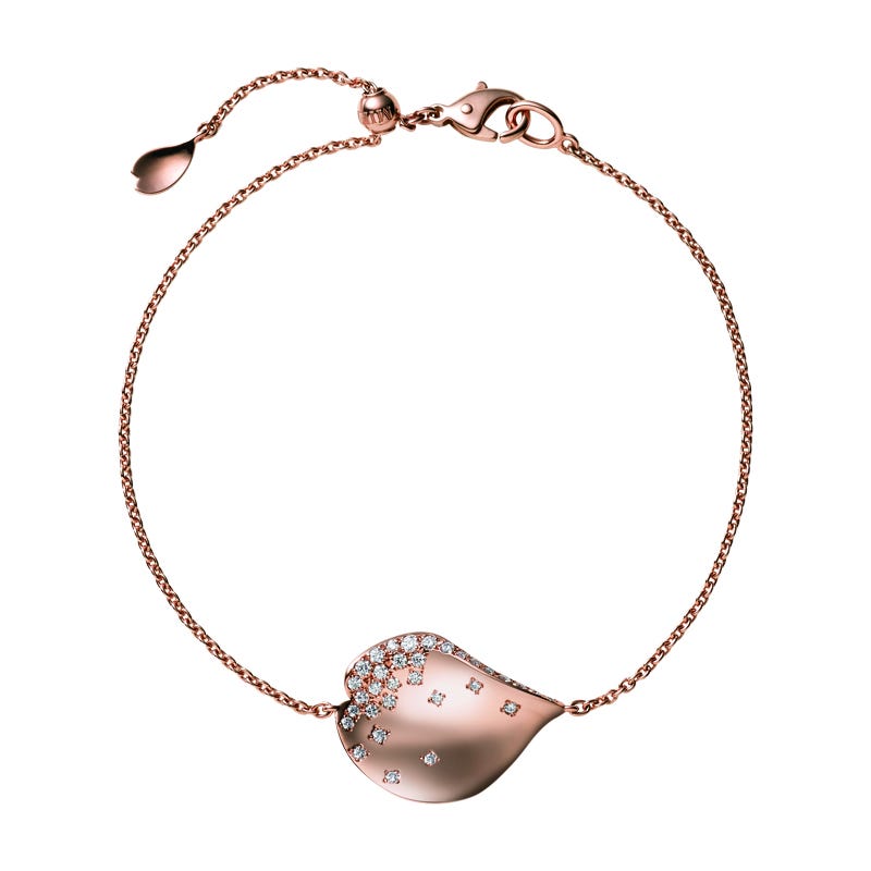 Les Pétales de Ginza Bracelet with Diamonds in Pink