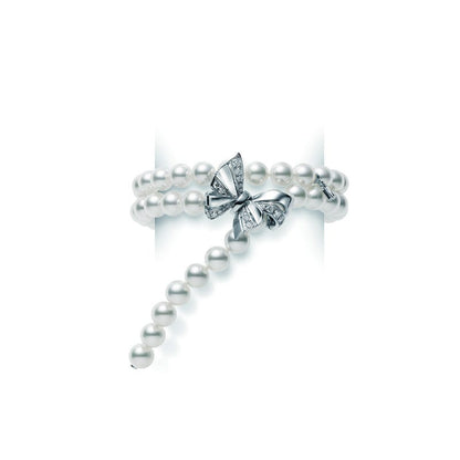 Jeux de Rubans Zhuji Cultured Pearl and Diamond Convertible Bracelet and Necklace