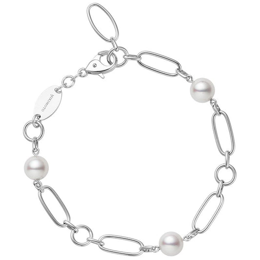 M Code Zhuji Cultured Pearl Bracelet in Silver