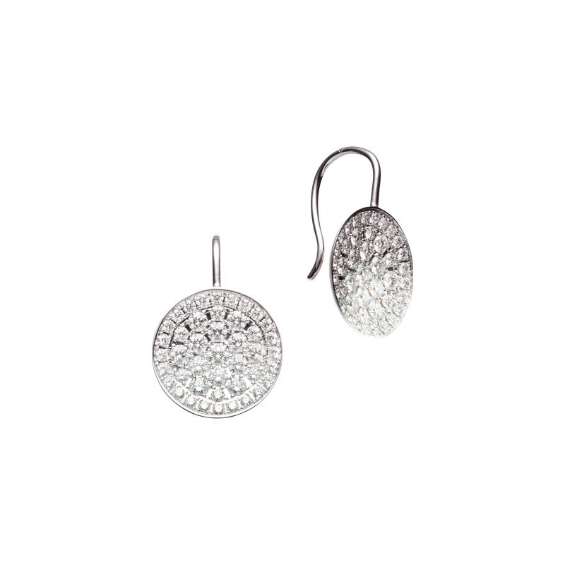 Diamond Pavé Circle Earrings