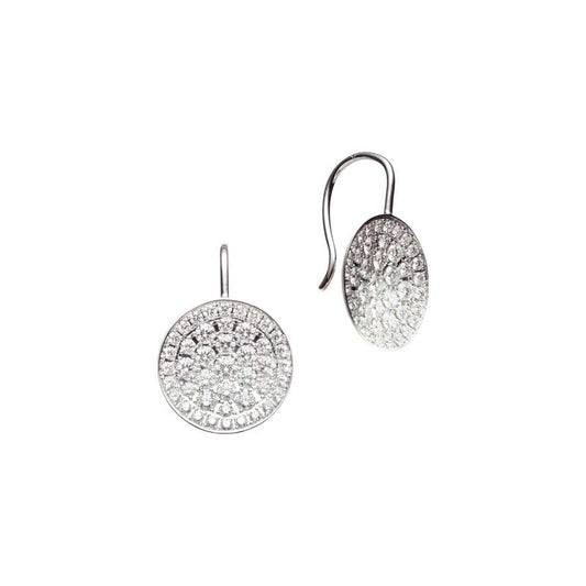 Diamond Pavé Circle Earrings