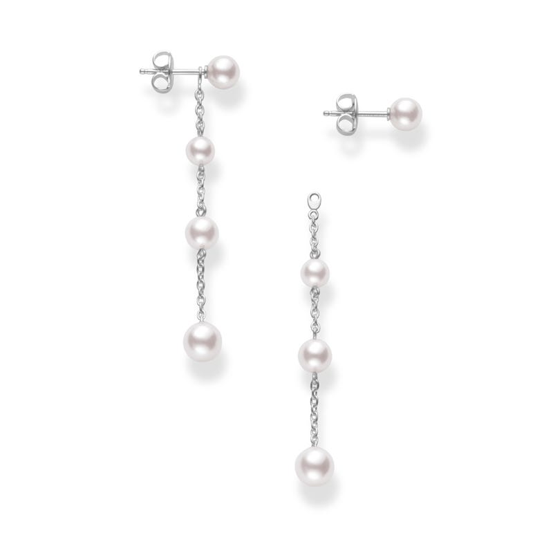 Zhuji Cultured Pearl Drop Convertible Earrings