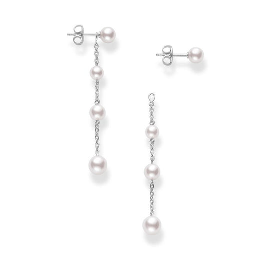 Zhuji Cultured Pearl Drop Convertible Earrings