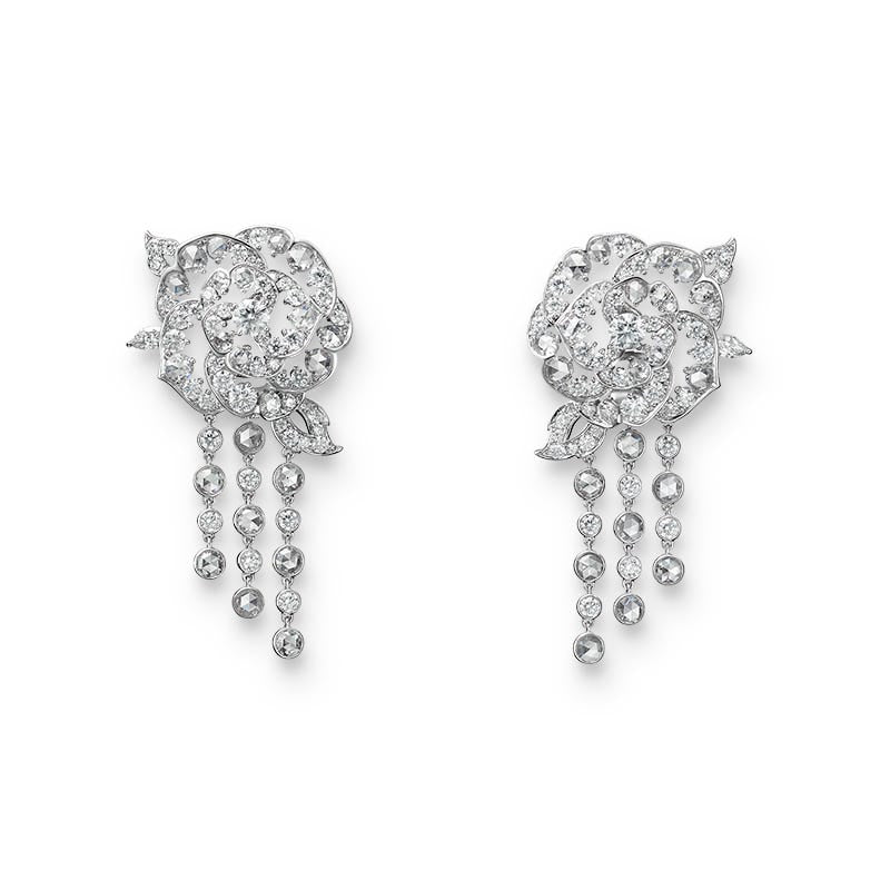 ブルーミング ディライト ダイヤモンド イヤリング シルバー