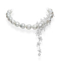 Baroque Cultured Pearl and Diamond Necklace