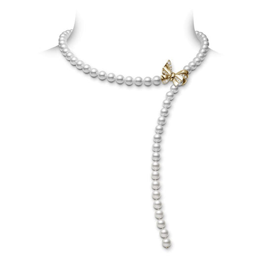 Fanuly Cultured Pearl and Diamond Convertible Bracelet and Necklace