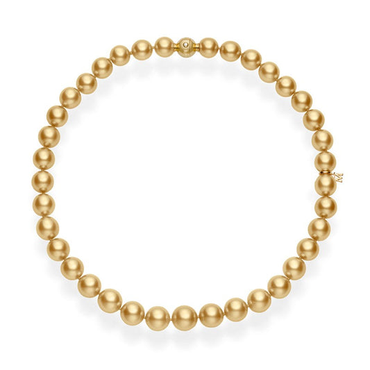 Golden South Sea Cultured Pearl Necklace