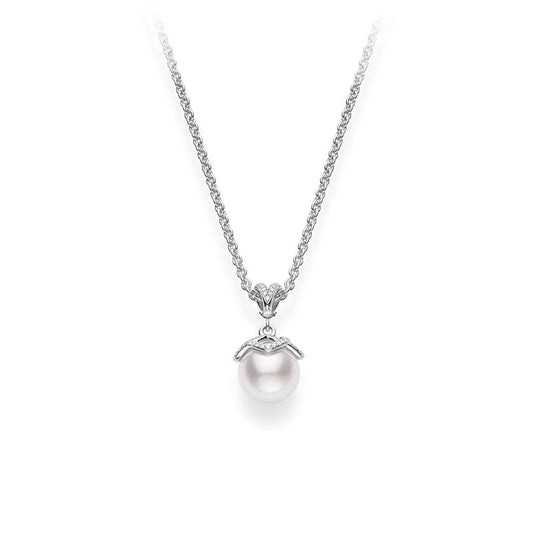 Embrace Zhuji Cultured Pearl Pendant In Silver
