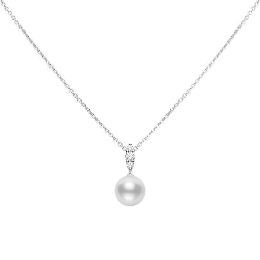 Morning Dew White South Sea Cultured Pearl Pendant In White