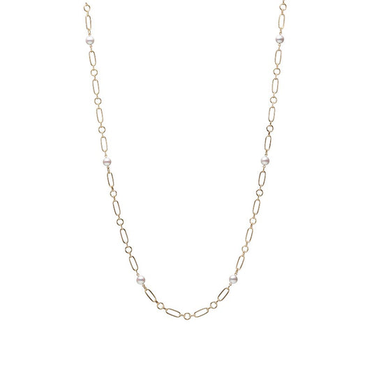 M Code Zhuji Cultured Pearl Necklace in Yellow