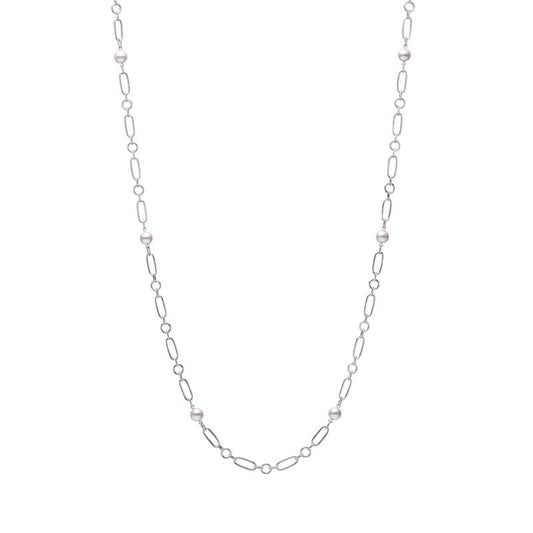 M Code Zhuji Cultured Pearl Necklace in White