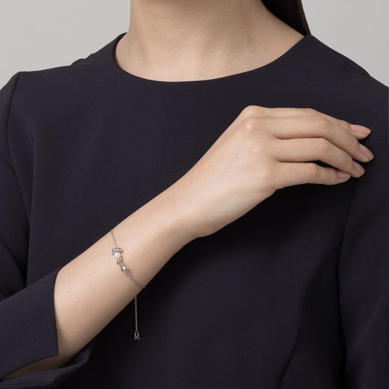 Zhuji Cultured Pearl Bracelet in Silver