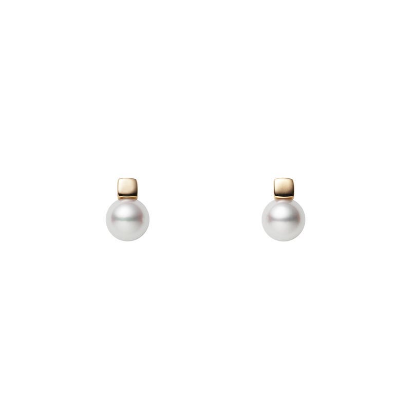 Zhuji Cultured Pearl Earrings in Yellow